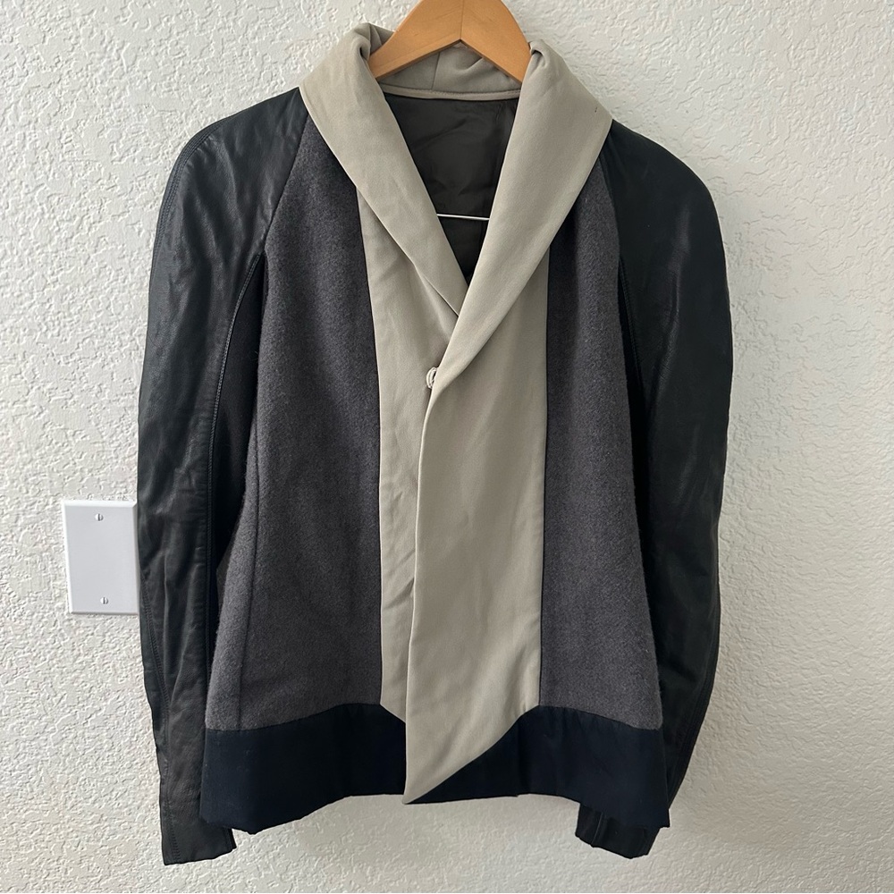 Rick Owens Jacket with leather Sleeves